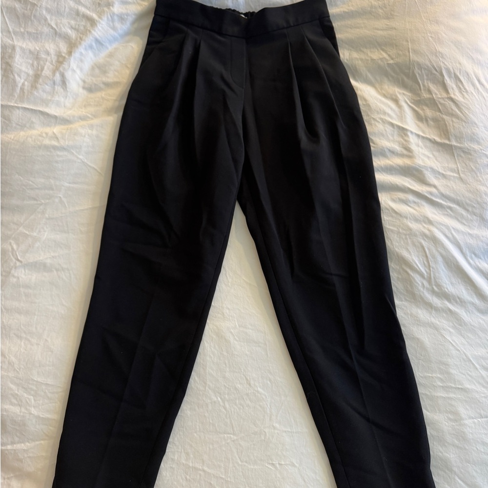 Aritzia Black High-Waisted Trousers
